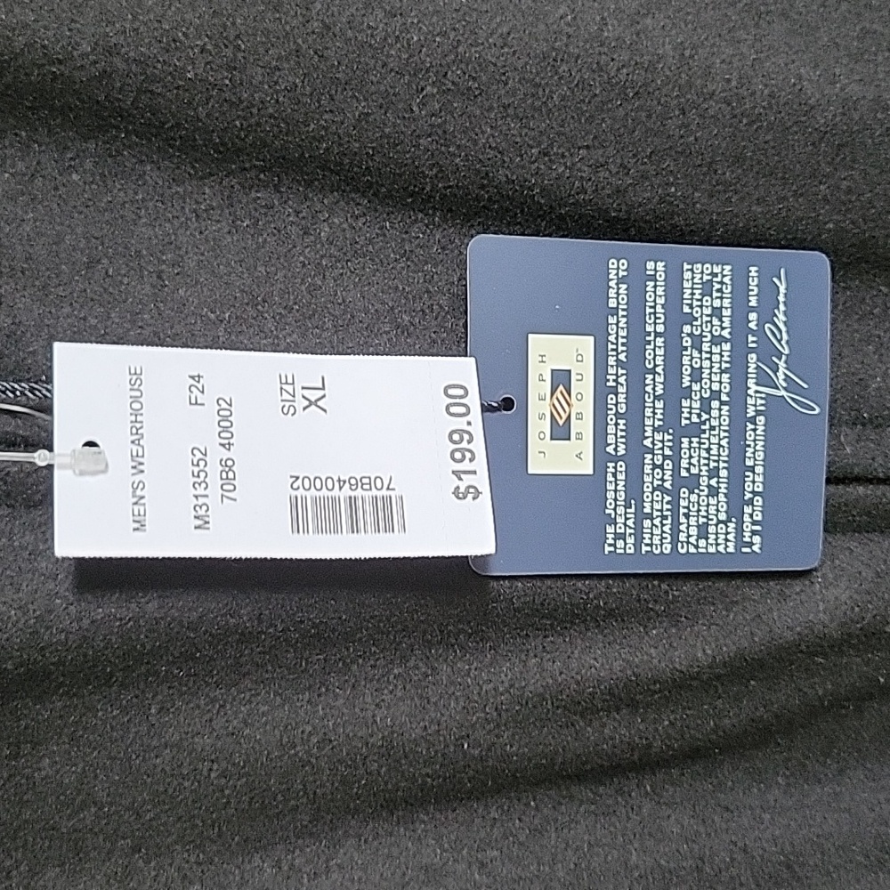 NWT Joseph Abboud Modern Fit Faux Fur Collar Wool Casual Jacket - Picture 6 of 10